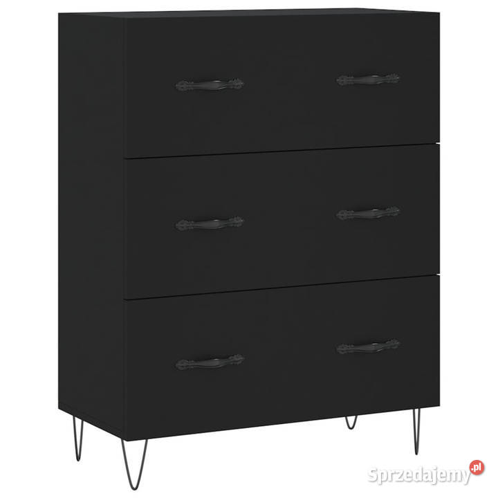 Szafka czarna 695x34x90 materiał drewnopochodny Pozostałe Warszawa