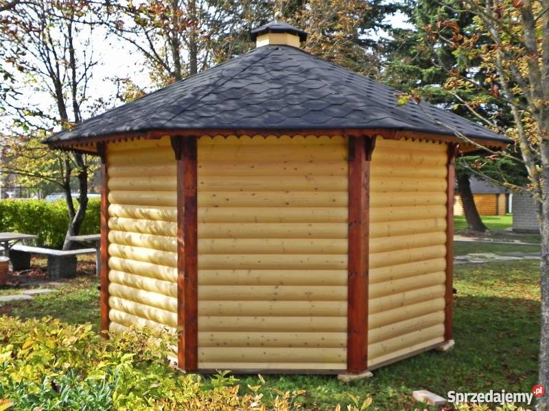 Altana ogrodowa z półbala domek pawilon ogrodowy Płock sprzedam
