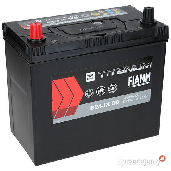 Akumulator Fiamm BLACK 12V 50Ah 400A B24JX L M Jelcz-Laskowice sprzedam