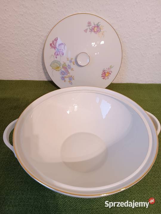 Waza do zupy piękna sygnowana porcelana