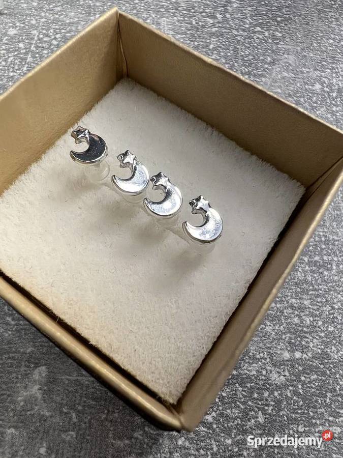 Kolczyki srebrne spadające gwiazdy spadająca Jasło