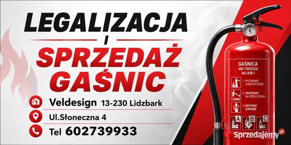 Sprzedaż i legalizacja gaśnic Wielki Łęck sprzedam