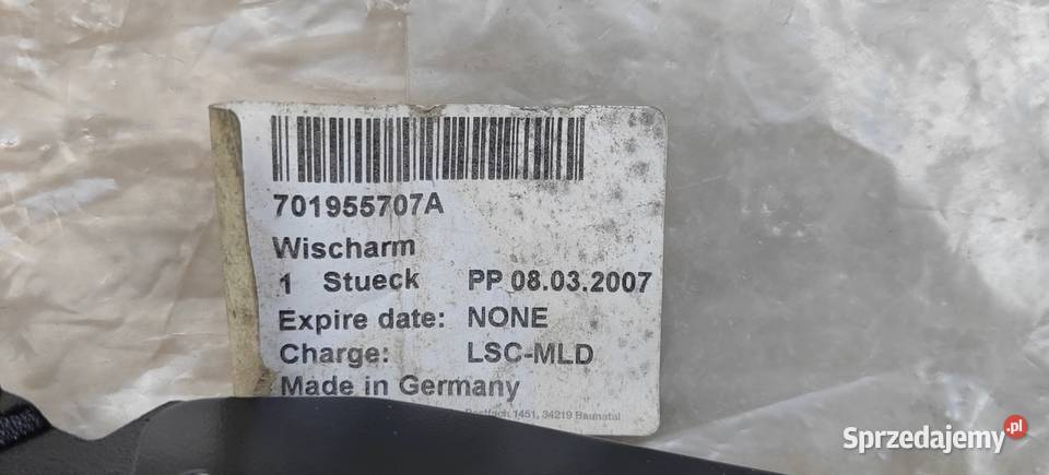 701955707A VW Transporter T4 ramię wycieraczki Ramiona wycieraczek Rożnów
