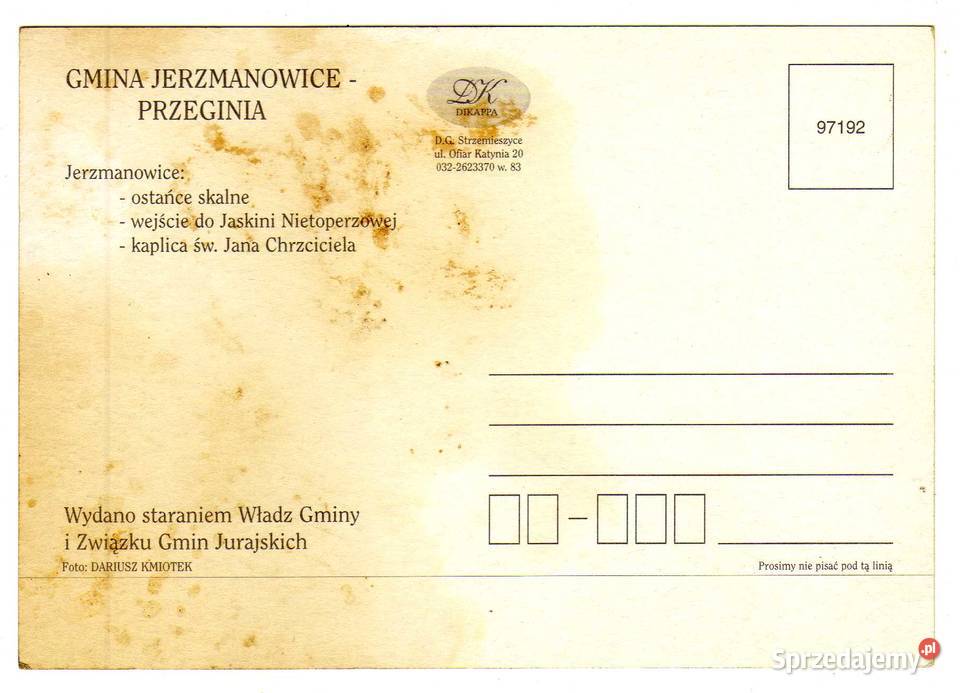 GMINA JERZMANOWICE PRZEGINIA JURA Krynki sprzedam