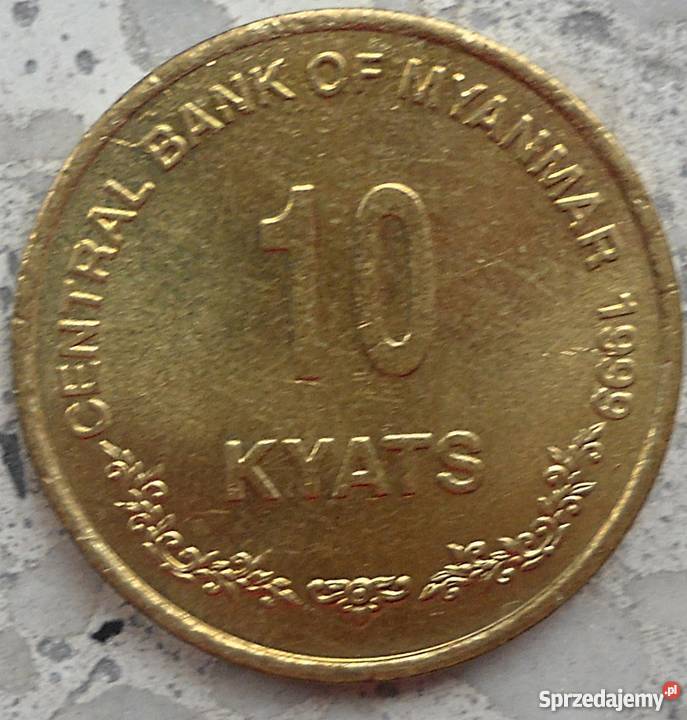 MYANMAR10 KYATS1999 r Numizmatyka Legionowo