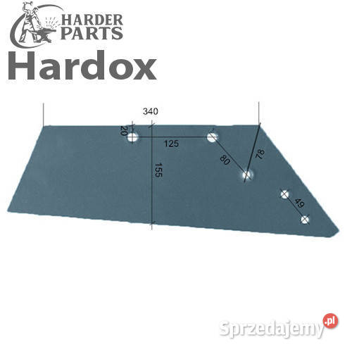 Lemiesz 300ha HARDOX 200616P N 132152 do pługa