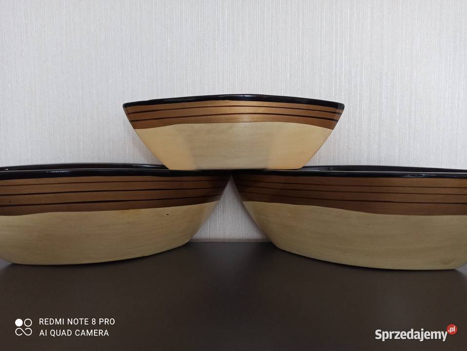 Doniczki osłonki ceramiczne PRL Warpechy Stare