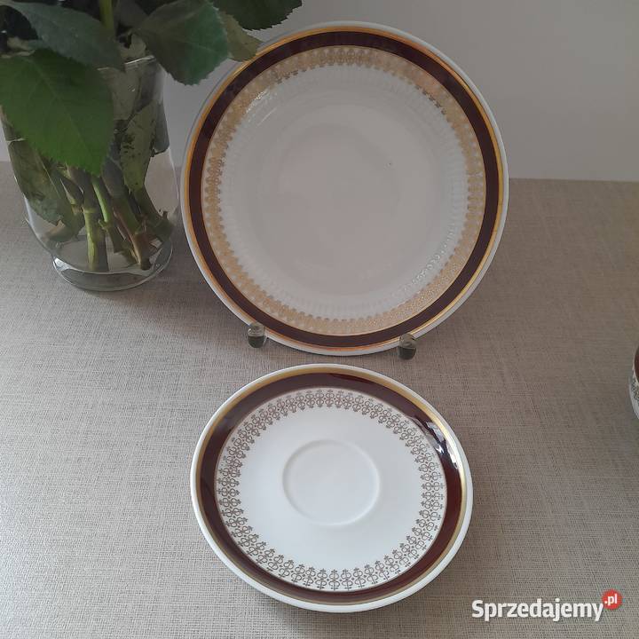 Trio śniadaniowe porcelanowe Kahla Niemcy DDR