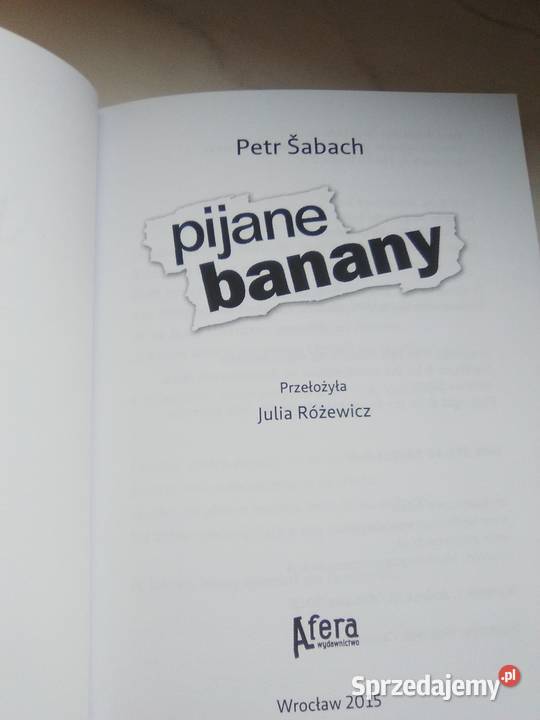 Petr Sabach Pijane banany Książki i Podręczniki Poznań sprzedam