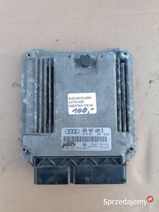 Sterownik silnika Audi A8 D3 40 TDI 4e0 907 409 osobowe Częstochowa