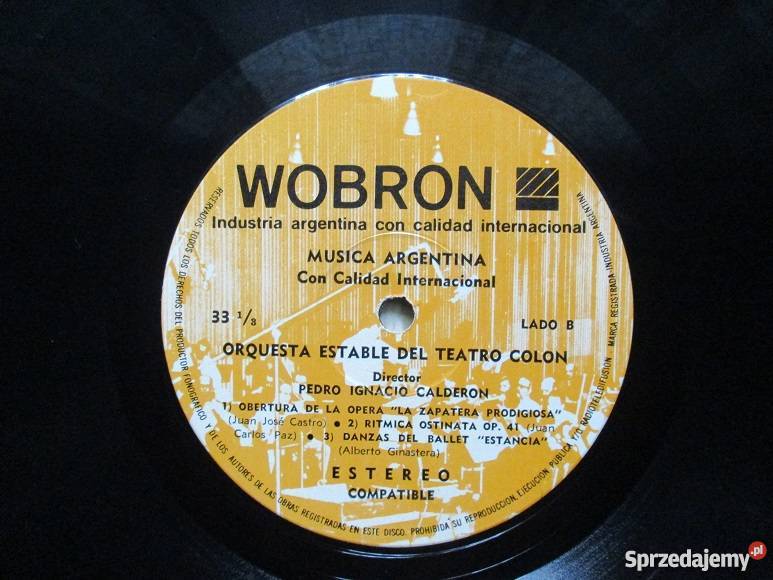 MUSICA ARGENTINA1972Pedro I CalderonLPEX Łódź