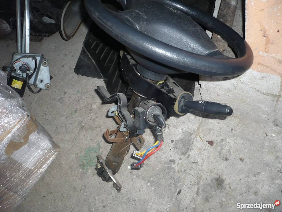kierownica zamek cała kolumna komplet Peugeot Konin