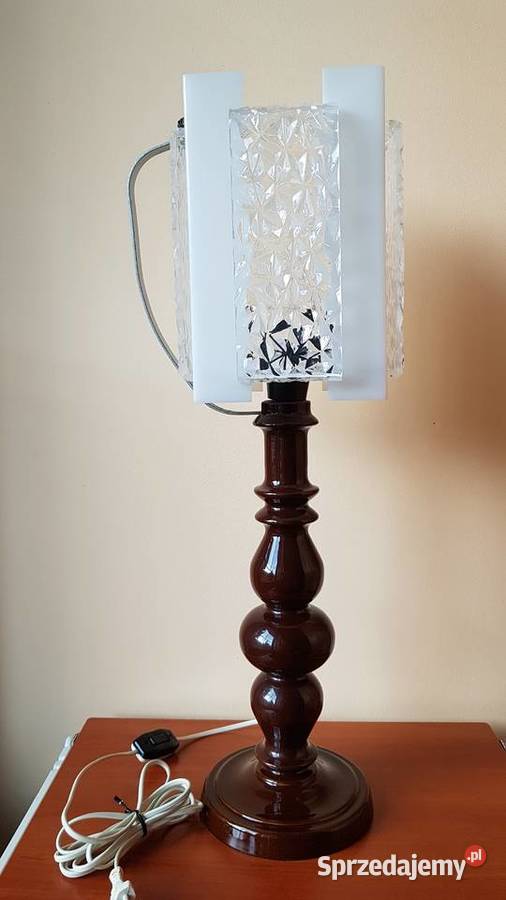 Stara lampa stołowa Polam Mysłakowice PRL śląskie Dąbrowa Górnicza sprzedam