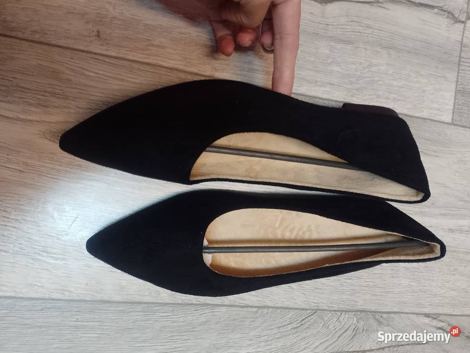 4041 Czarne baleriny wieczorowe NOWE 26cm Damskie Kraków