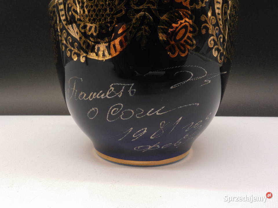 ŁOMONOSOW KOBALTOWA FILIŻANKA Raszków