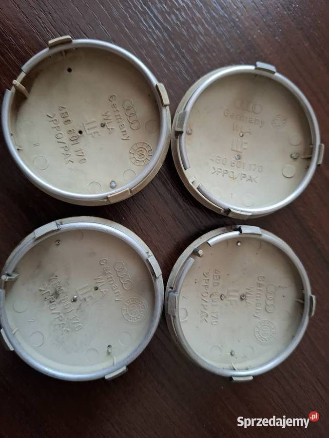 AUDI 4 oryginalne dekieleki do felg 60mm Akcesoria Zarzecze