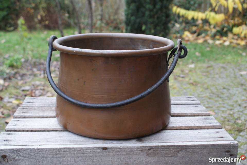 Kocioł kociołek miedziany do zawieszenia poj 10