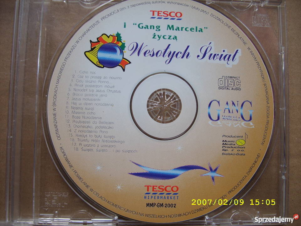 Koledy CD GANG MARCELAWESOLYCH SWIAT Wołów