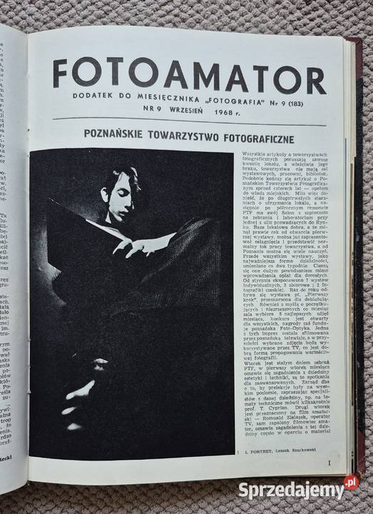 Oprawiony rocznik 1968 miesięcznika Fotografia Wrocław