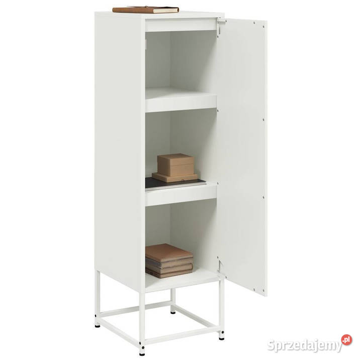 Szafka biała 36x39x123 stal WM846529 Pozostałe mazowieckie