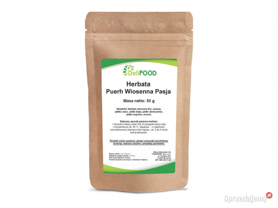 Herbata Puerh Wiosenna Pasja 50g podkarpackie Brzozów