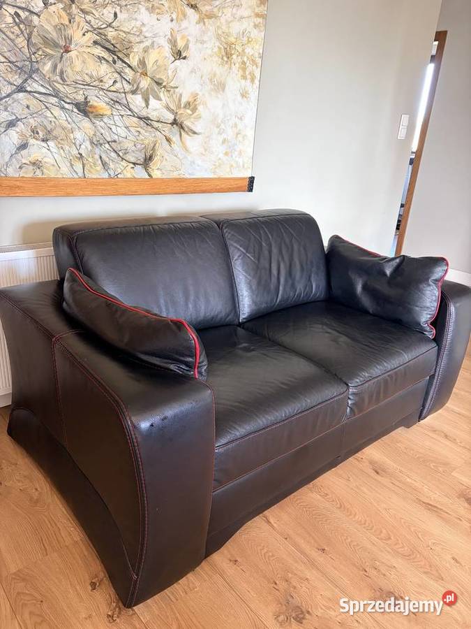 Skórzana kanapa Etap Sofa z pojemnikiem na 167cm