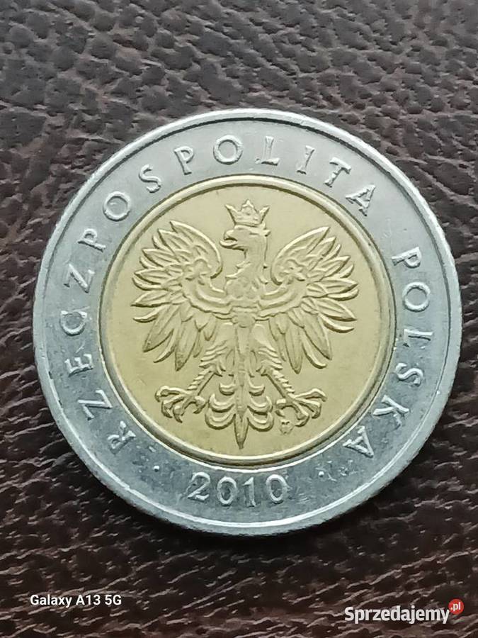 5 Złotych 2010 r Destrukt Konin