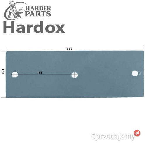 Płoza krótka HARDOX 3411500S A36 części do pługa Suwałki