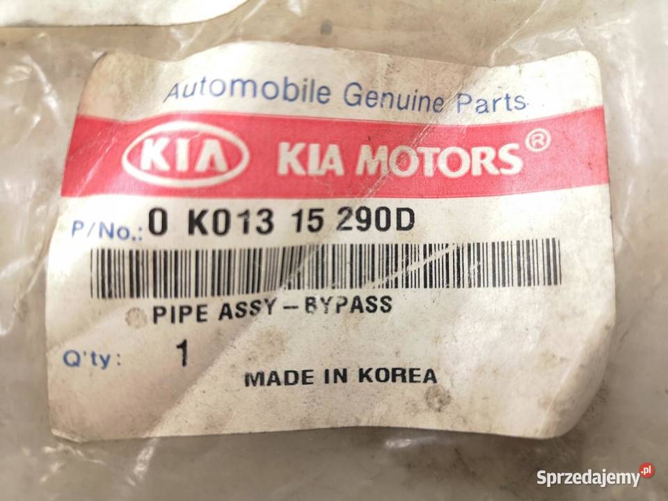 PRZEWÓD RURKA POMPY WODY KIA SPORTAGE 19992002