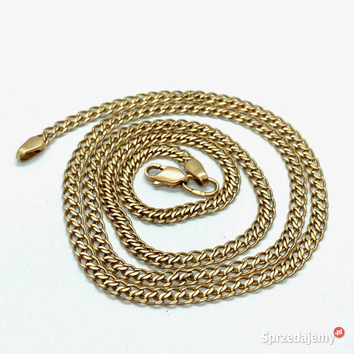 Złoty ŁAŃCUSZEK męski 14K podwójna PANCERKA 58 złote Warszawa sprzedam