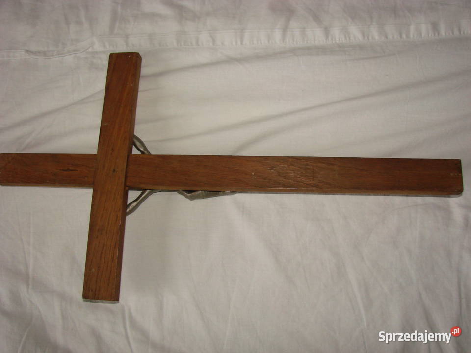 stary drewniany krucyfiks Pruszcz Gdański