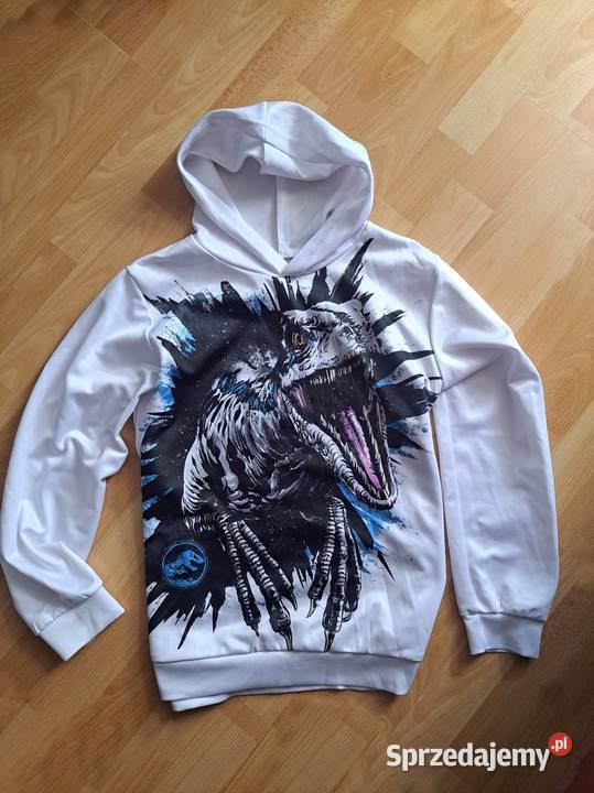 Bluza z dinozaur biała chłopięca 152158 Rozmiar 152 Kraków