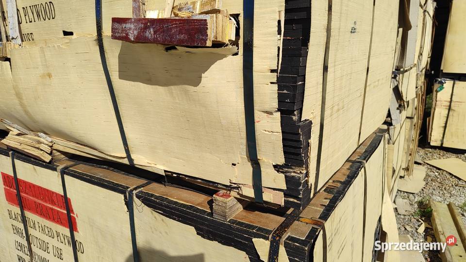 Sklejka topolowa szalunkowa 2500x1250 paleta Kraków