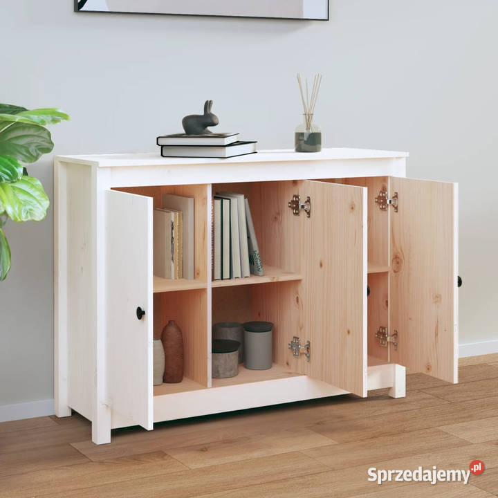 Szafka biała 100x35x74 lite drewno sosnowe mazowieckie Warszawa sprzedam