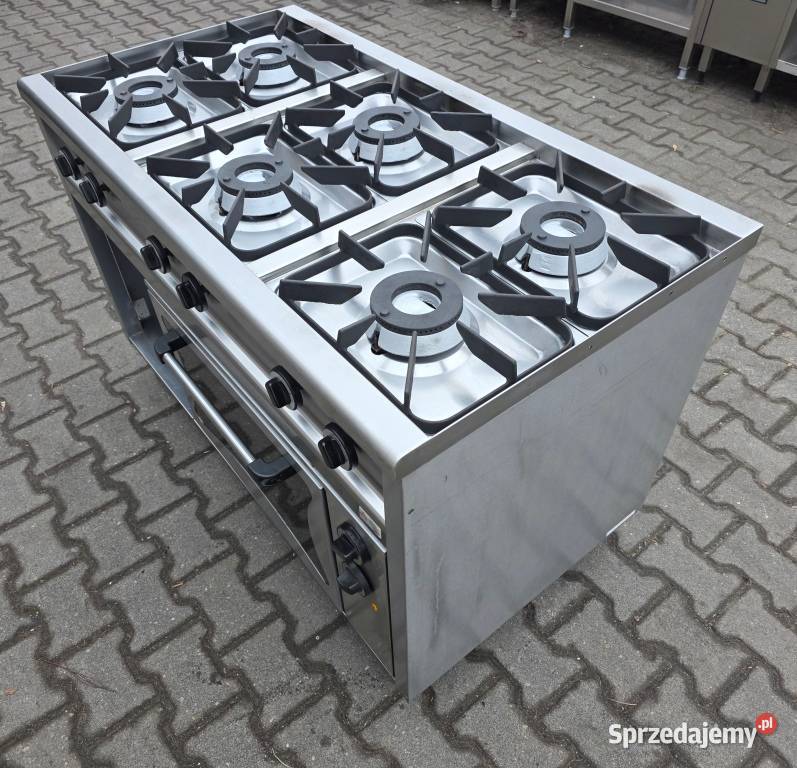 Kuchnia Gazowa 6 Pal Piekarnik Elekt EGAZ M1350 Nowe Skalmierzyce