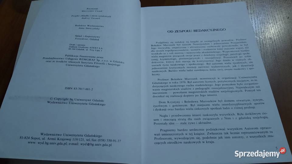 Psychospołeczne uwarunkowania zjawisk Gdańsk