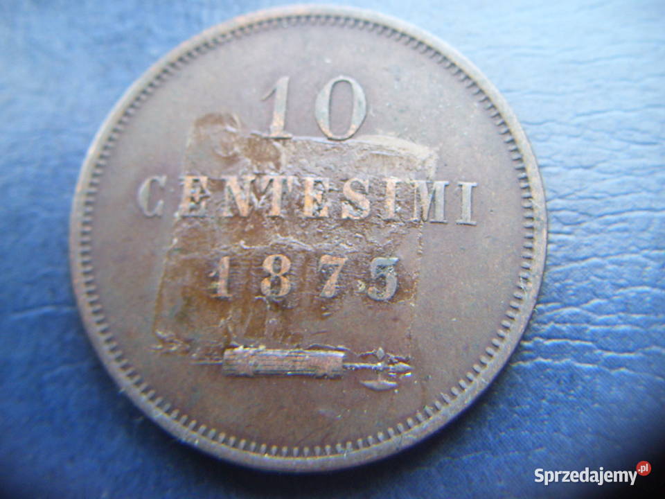 Stare monety 10 centesimi 1875 San Marino Lesko sprzedam
