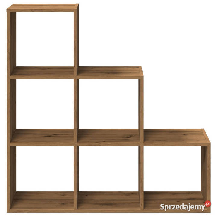 Regał przegroda 3 poziomy dąb artisan 99x29x99