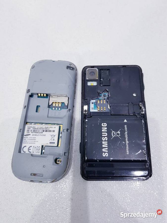 Zestaw starych uszkodzonych telefonów na części śląskie Dąbrowa Górnicza