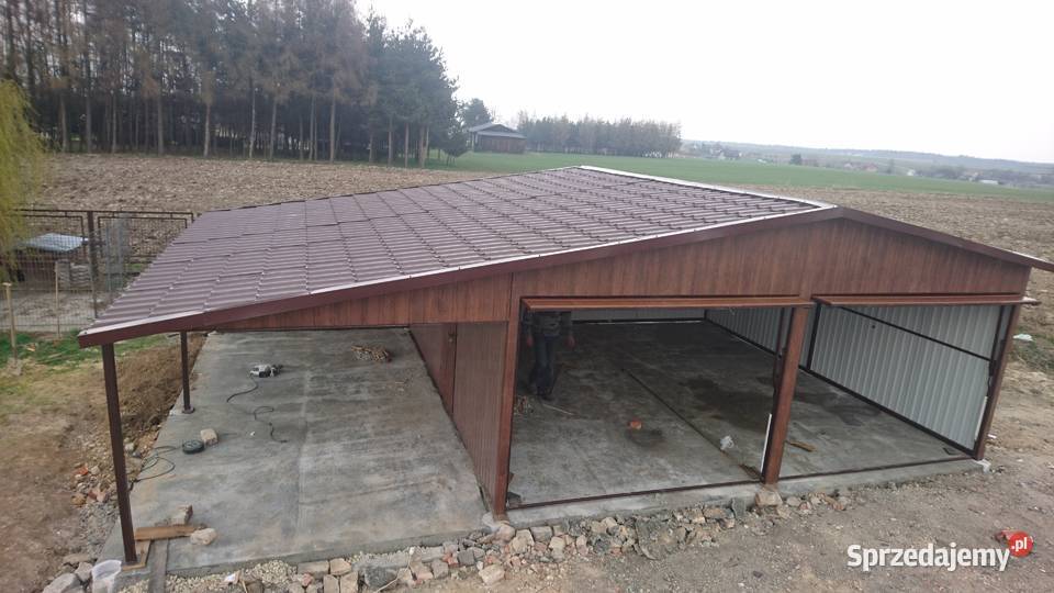 Garaż Blaszany DREWNOPODOBNY 9x6 Garaże Blaszane Gostynin