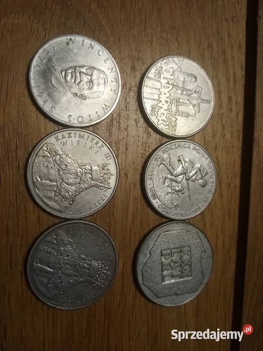 Monety PRL solidarność 500zl100zl 10000 Witos Numizmatyka śląskie Tarnowskie Góry sprzedam