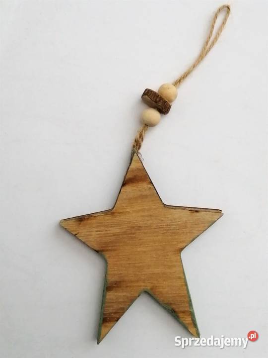 Gwiazdka drewniana zawieszka świąteczna lubelskie Lublin