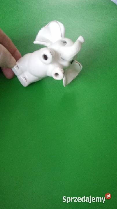 Słonik porcelana Porcelana i szkło