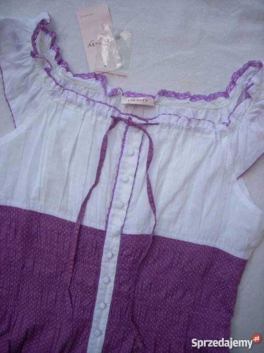 Orsay Bluzka Hiszpanka Kropki Bawełna Nowa 36 38 Nowy Sącz