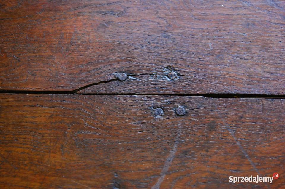 Przedwojenny stolik drewniany kawowy na jednej Lublin