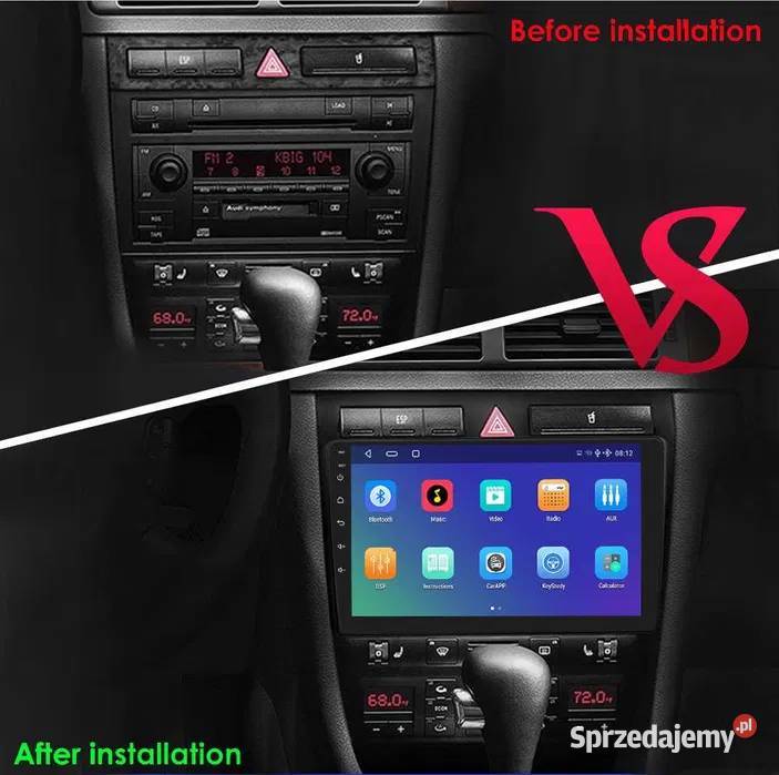 Radio Android 10 Audi A6 2 S6 RS6 9704 wifi gps Radioodtwarzacze sprzedam
