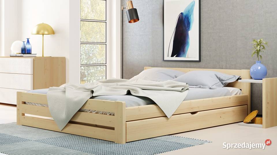 Mocne ŁÓŻKO Drewniane 180x200 GR 35 200cm Zakopane