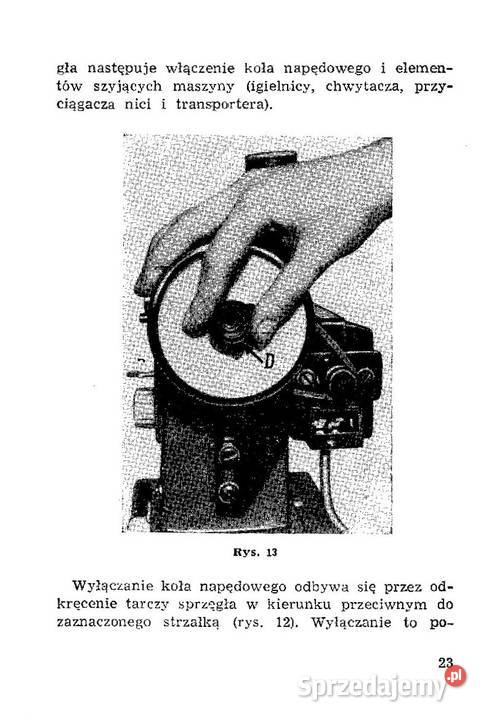 mszyna do szycia ŁUCZNIK 441 instrukcja obsługi Stalowa Wola