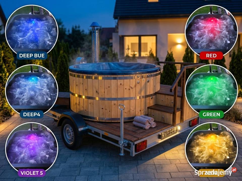 Balia jacuzzi na przyczepie własny biznes pod Balie pomorskie Starogard Gdański
