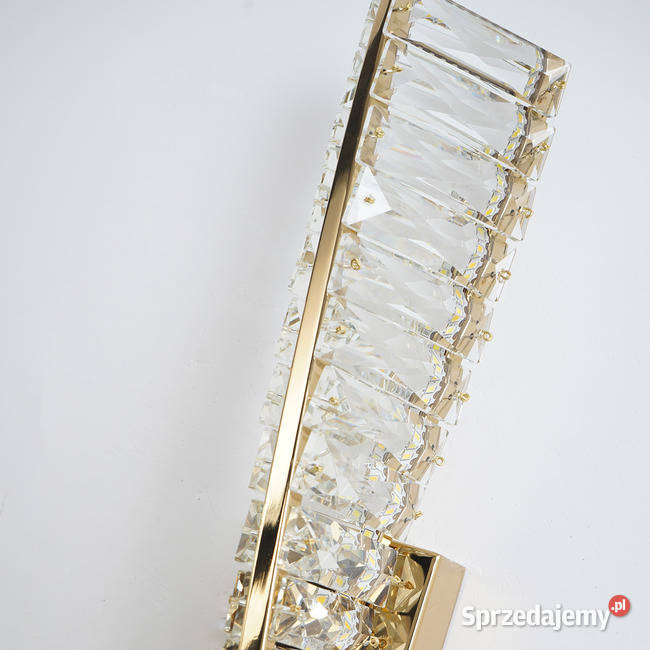 Kinkiet CRYSTAL Złoty Glamour Nowoczesny Warszawa